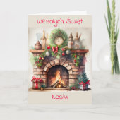 Persoonlijke Poolse kerstkaart Kaart (Voorkant)