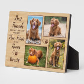 Persoonlijke Pootafdrukken Huisdier Hond Herdenkin Fotoplaat (Zijkant)