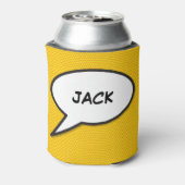 Persoonlijke Pop Art Comic Speechballon Blikjeskoeler (Blikje Achterkant)