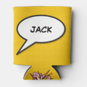 Persoonlijke Pop Art strip spraakwolk Blikjeskoeler (Voorkant)