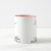 Persoonlijke Portland Skyline Trouwkoffiemok Mok (Midden)