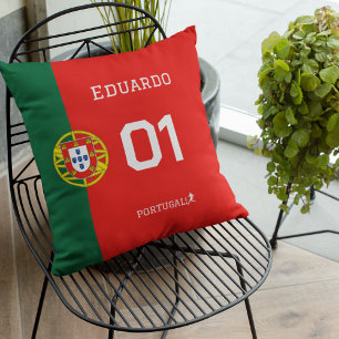 Persoonlijke Portugal Voetbal Fan Uitrusting - Aan Kussen
