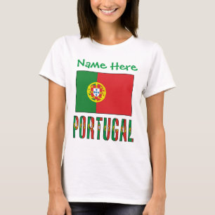 Persoonlijke Portugese Vlag Erfgoed Dames- T-shirt