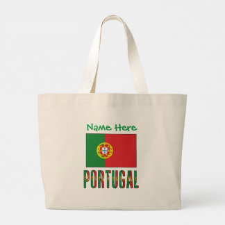 Persoonlijke Portugese Vlag Erfgoed  Grote Tote Bag