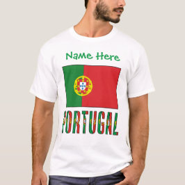 Persoonlijke Portugese Vlag Erfgoed Heren- T-shirt