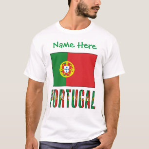 Persoonlijke Portugese Vlag Erfgoed Heren- T-shirt