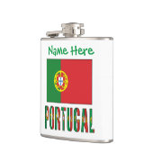 Persoonlijke Portugese Vlag Erfgoed Heupfles (Links)
