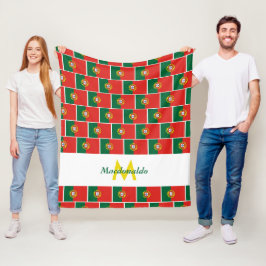 Persoonlijke PORTUGESE VLAG Fleece Deken