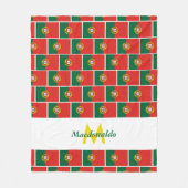Persoonlijke PORTUGESE VLAG Fleece Deken (Voorkant)