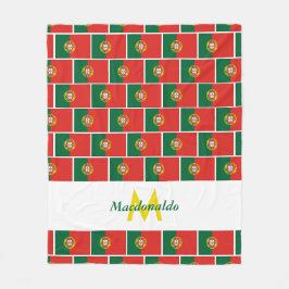 Persoonlijke PORTUGESE VLAG Fleece Deken