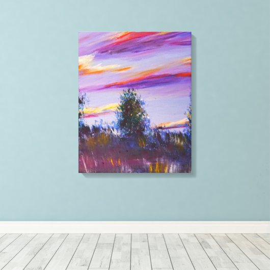 Persoonlijke Post Impressionisme Fine Landscape Ar Canvas Afdruk (Insitu (Houten vloer))