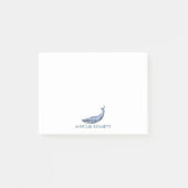 Persoonlijke Post-it-briefjes met Blauwe Walvis Post-it® Notes (Voorkant)