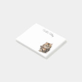 Persoonlijke Post-it-briefjes met een knuffelkitte Post-it® Notes (Schuin)