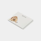 Persoonlijke Post-it-briefjes met leeuwenfamilie Post-it® Notes (Schuin)