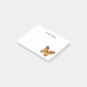 Persoonlijke Post-it-briefjes met Monarchvlinder Post-it® Notes (Schuin)