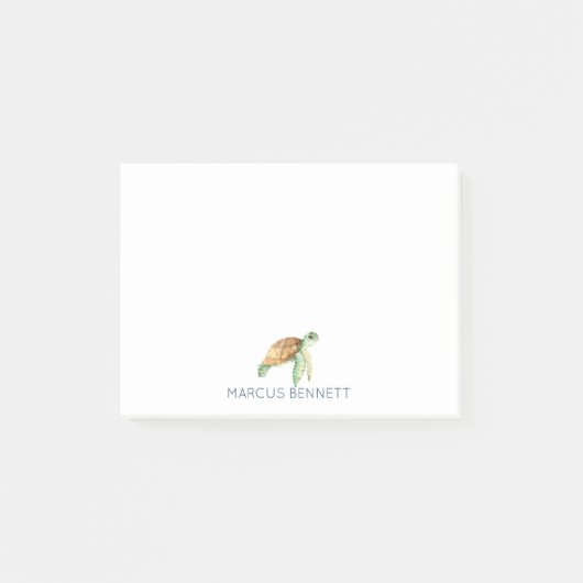 Persoonlijke Post-It-briefjes | Zeeschildpad Post-it® Notes (Voorkant)