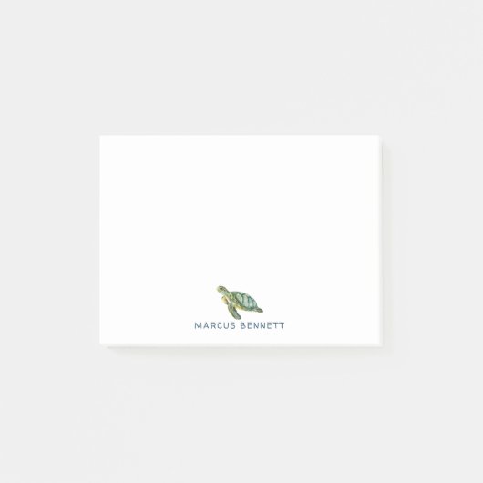 Persoonlijke Post-It-briefjes | Zeeschildpad Post-it® Notes (Voorkant)