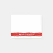 Persoonlijke Post-it® notes met schattige rode gre (Voorkant)
