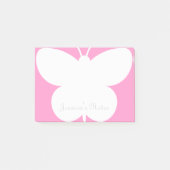 Persoonlijke Post-it® notes met schattige vlinder (Voorkant)