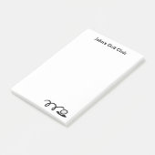 Persoonlijke Post-it® notes voor golfclub (Schuin)