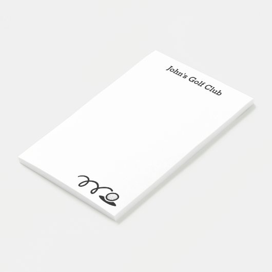 Persoonlijke Post-it® notes voor golfclub (Schuin)
