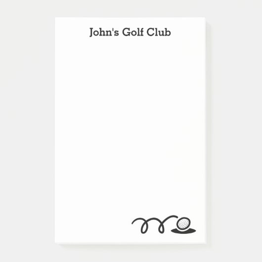 Persoonlijke Post-it® notes voor golfclub (Voorkant)