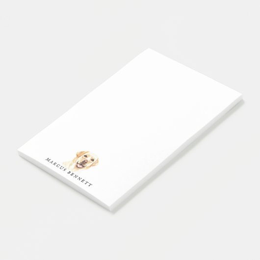 Persoonlijke Post It-notities | Labrador Retriever Post-it® Notes (Schuin)