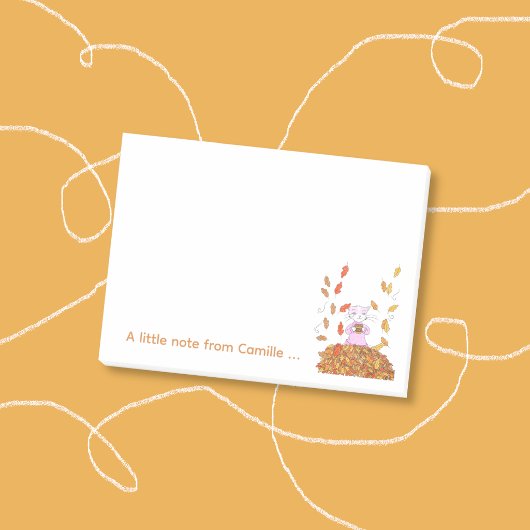 Persoonlijke Post-It-notities met herfstbladeren e Post-it® Notes