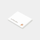 Persoonlijke post-it notities met pompoen kruiden post-it® notes (Schuin)