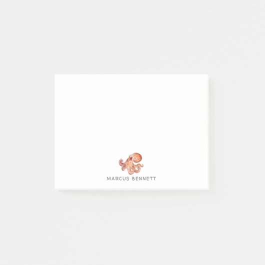 Persoonlijke Post It-notities | Octopus Post-it® Notes (Voorkant)