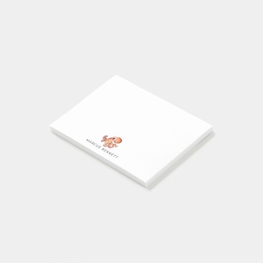 Persoonlijke Post It-notities | Octopus Post-it® Notes (Schuin)