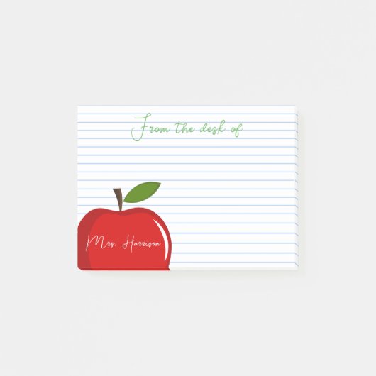 Persoonlijke POST-IT NOTITIES van de leraar Post-it® Notes (Voorkant)