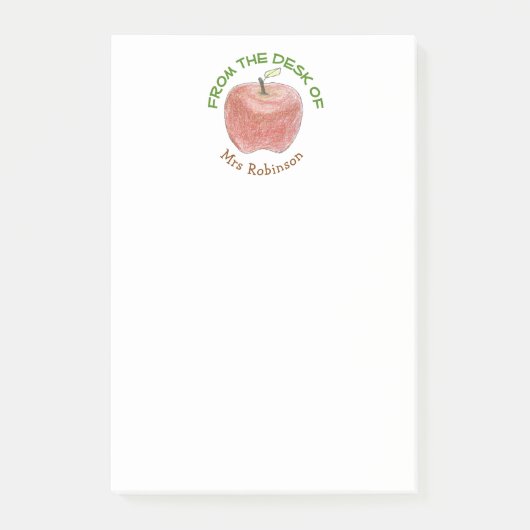 Persoonlijke Post-It-notities voor leraren Post-it® Notes (Voorkant)
