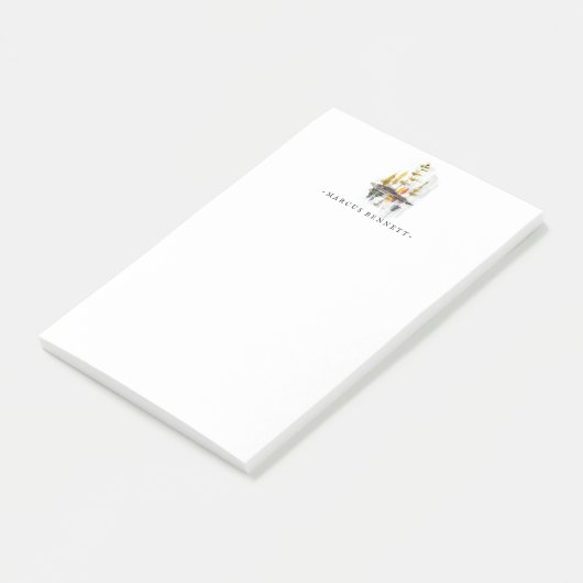 Persoonlijke Post-Its | Rustic herfstdennen Post-it® Notes (Schuin)