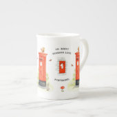 Persoonlijke postbus Posthaste Bone China Mok (Voorkant rechts)