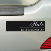 Persoonlijke postbus sticker: Achternaam & Adres Bumpersticker (Op auto)