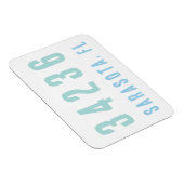 Persoonlijke postcode, plaats, staat | Kustblauwvi Magneet (Rechterzijde)