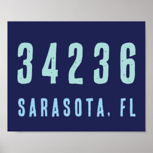 Persoonlijke postcode, plaats, staat   Navy Blue Poster