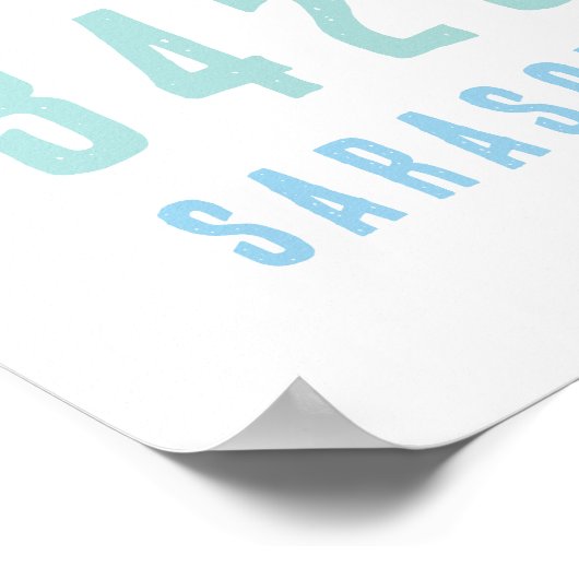 Persoonlijke postcode, Stad, Stadskustblauwdruk Poster (Hoek)