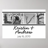 Persoonlijke Poster Uniek Huwelijkscadeau (Voorkant)