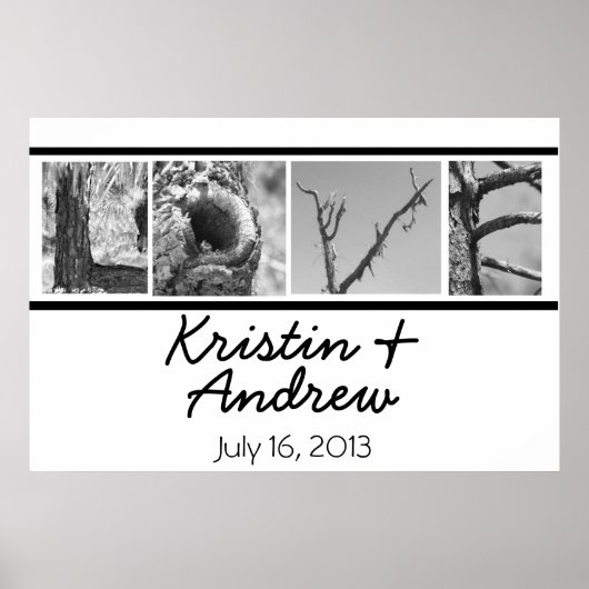 Persoonlijke Poster Uniek Huwelijkscadeau (Voorkant)