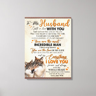 Persoonlijke Poster Voor Mijn Man Van Mijn Vrouw, Canvas Afdruk
