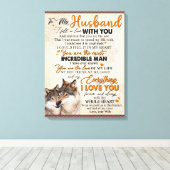 Persoonlijke Poster Voor Mijn Man Van Vrouw, Canvas Afdruk (Insitu (Houten vloer))