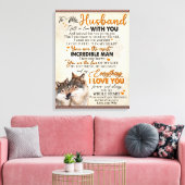 Persoonlijke Poster Voor Mijn Man Van Vrouw, Canvas Afdruk (Insitu (Woonkamer))