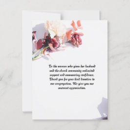 Persoonlijke postkaart voor vrouw van dominee