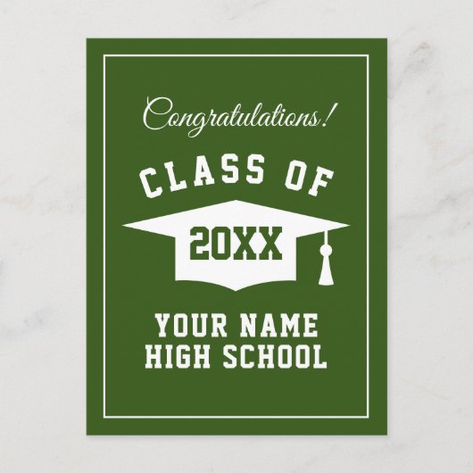 Persoonlijke postkaarten voor eindexamenfeest midd (Voorkant)