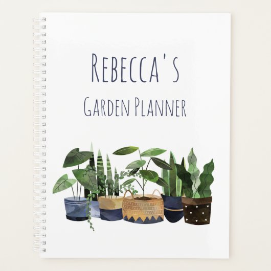 Persoonlijke potplant & Cactus Tuin  Planner (Voorkant)