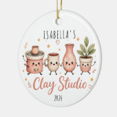 Persoonlijke Pottenbakkerij Studio Keramisch Ornament (Links)