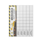 Persoonlijke Potty Chart met Naam & Taken Notitieblok (Linkerzijde)