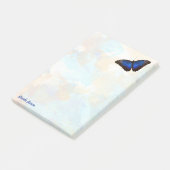 Persoonlijke prachtige blauwe Morpho vlinder Post-it® Notes (Schuin)